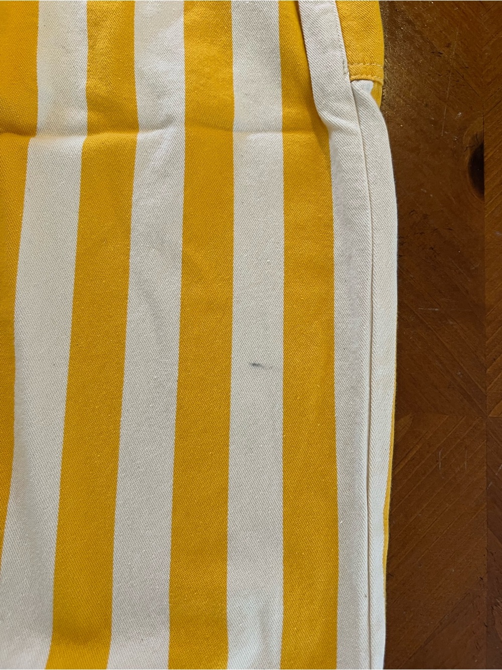 Big Bud Press Golden Yellow Stripe Short Sleeve Jumpsuit Size L - Picture 5 of 9
